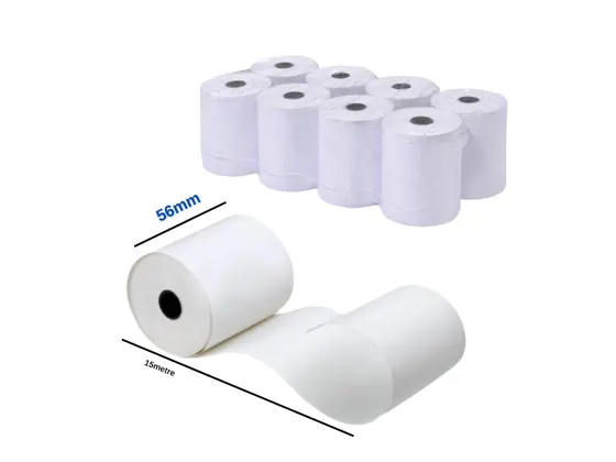 56 mm × 15 m Termal Rulo – 10'lu Paket