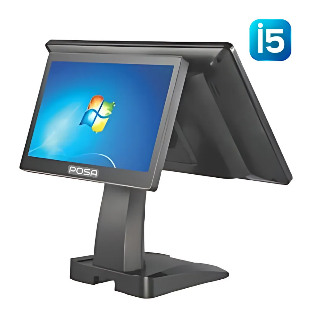 Avapos Çift Ekran Dokunmatik POS Bilgisayar – Intel Core i5, 15,6 + 11,6 inç – görsel 1