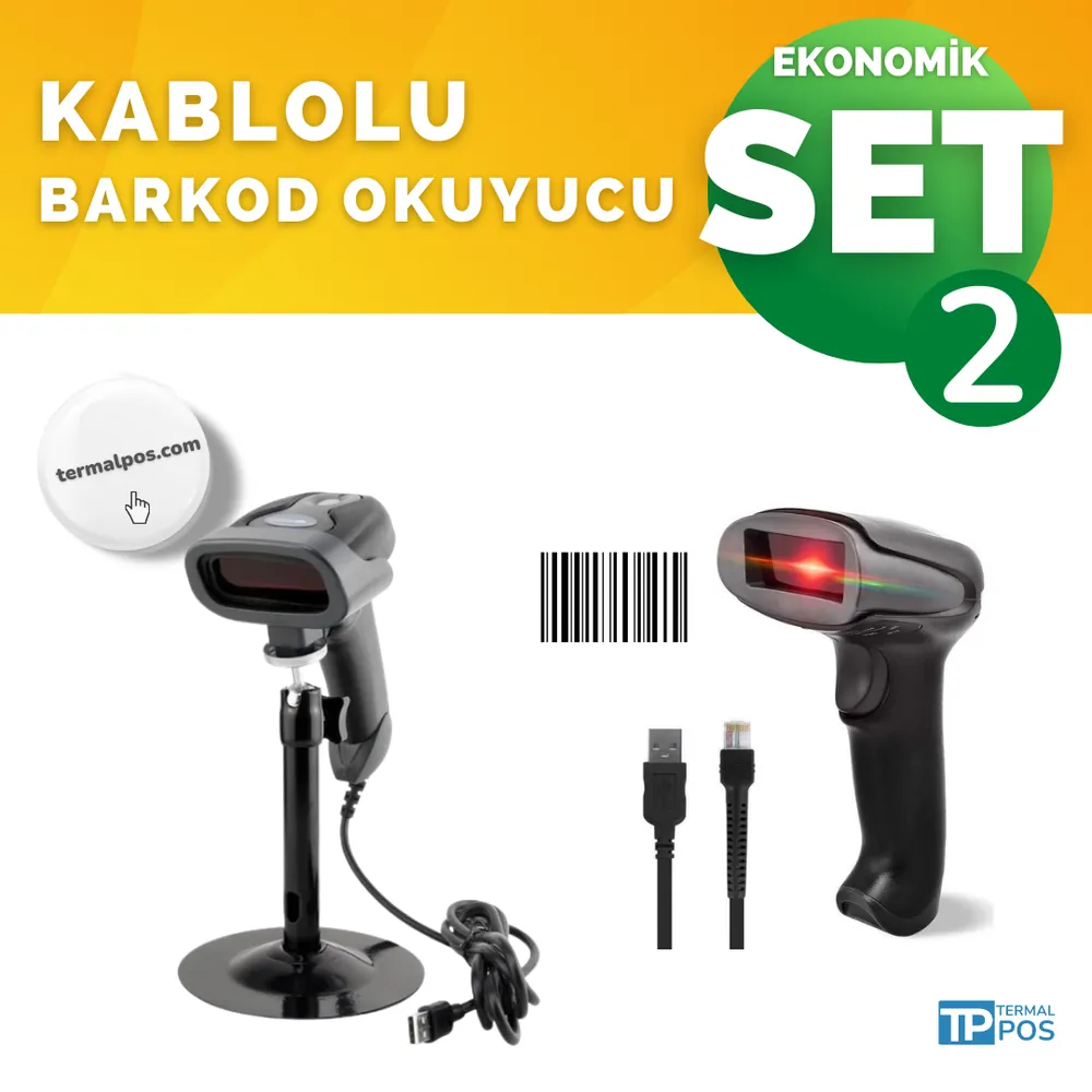 Barkodlu Satış Seti 2 – Fiş Yazıcı, Barkod Okuyucu ve Hızlı Satış Programı – görsel 4
