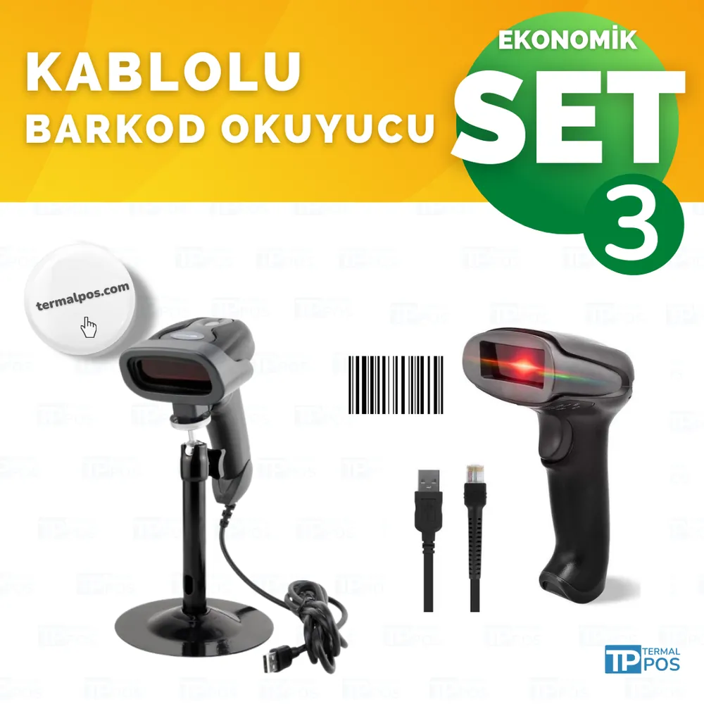 Barkodlu Satış Seti 3 – Yenilenmiş Bilgisayar, Fiş Yazıcı, Barkod Okuyucu ve Program – görsel 4