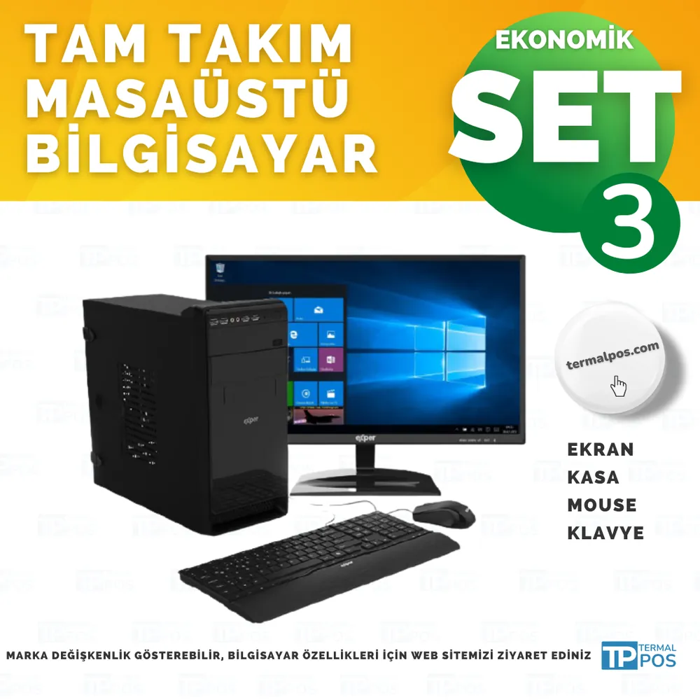 Barkodlu Satış Seti 3 – Yenilenmiş Bilgisayar, Fiş Yazıcı, Barkod Okuyucu ve Program – görsel 5
