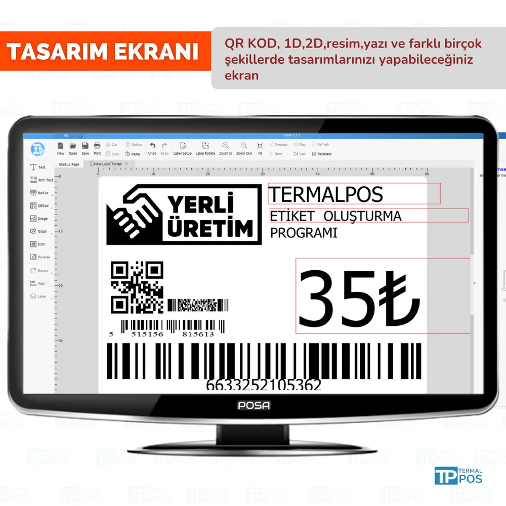 Etiket ve Barkod Tasarım Programı – Aynı Gün Kurulum – görsel 3