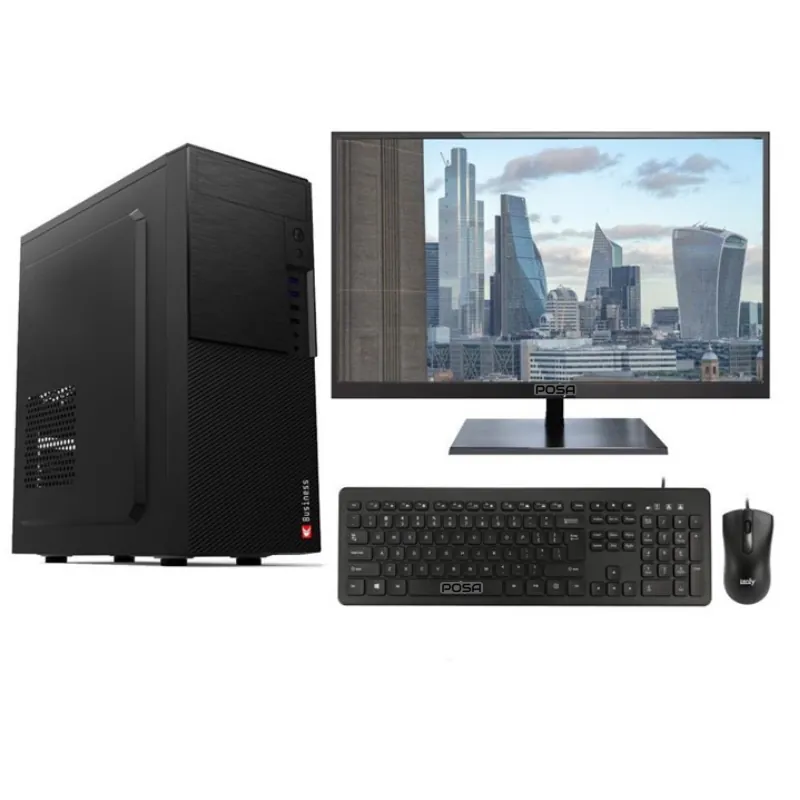 Yenilenmiş Masaüstü Bilgisayar Tam Set – Intel Core i3, 4 GB RAM, 128 GB SSD, 19 inç Monitör – görsel 1
