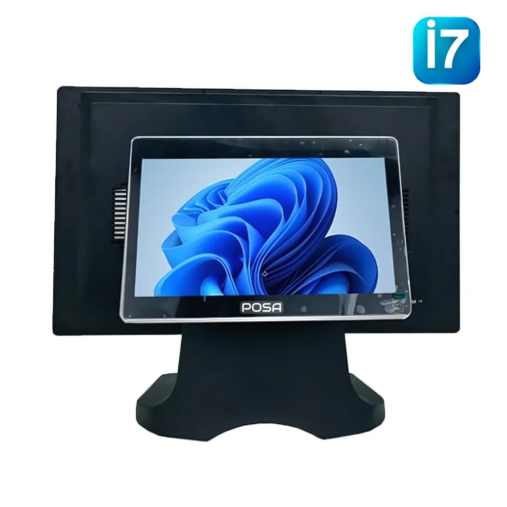 Posa Çift Ekran Dokunmatik POS Bilgisayar – Intel Core i7, 18,5 + 11,6 inç – görsel 1