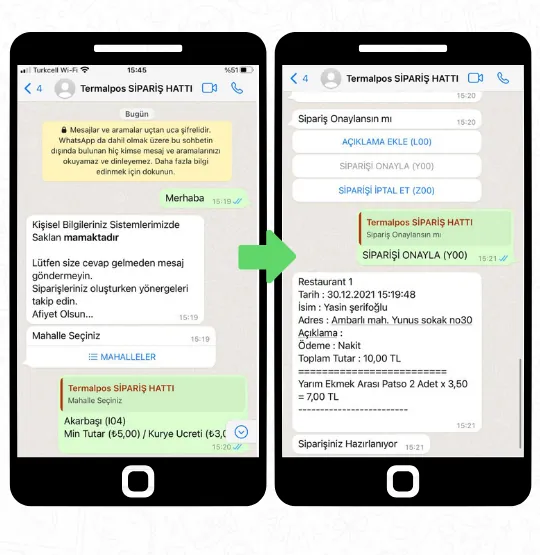 WhatsApp Otomatik Sipariş Programı – görsel 2
